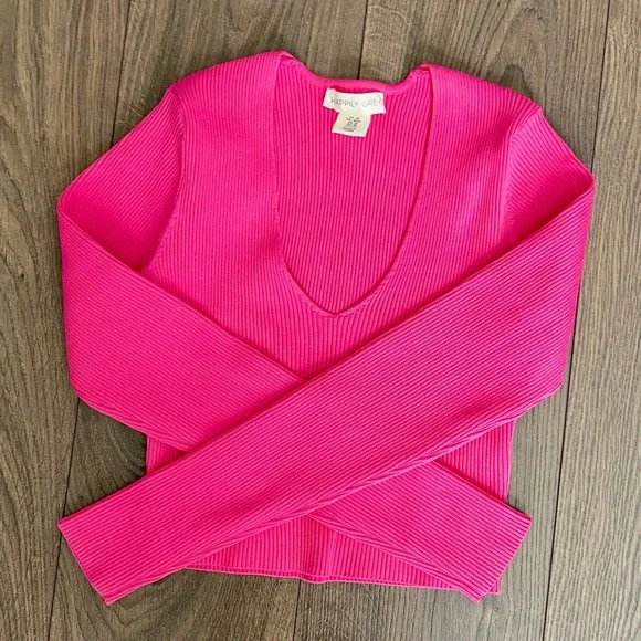 Bundle Women's Long Sleeve Crop Tops in Vibrant Colors - Picture 3 of 7